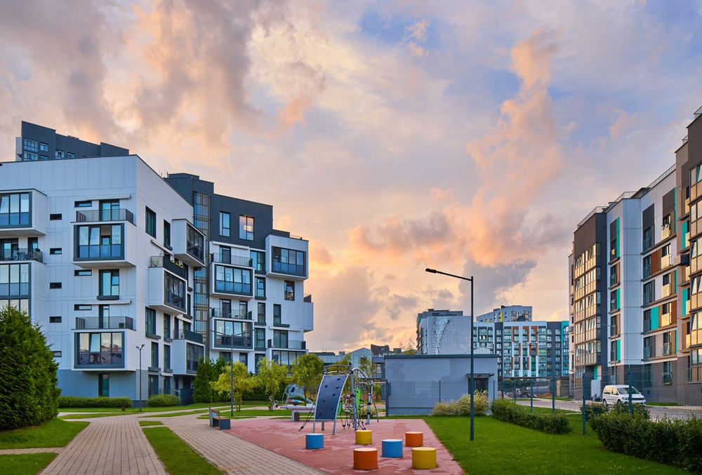 new,modern,block,of,flats,in,green,area.,residential,at